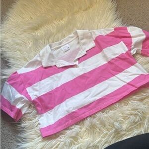 Zara kids girls cropped polo top